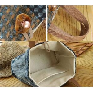 Printed Patchwork Buckle Small Rustic Hand Purse