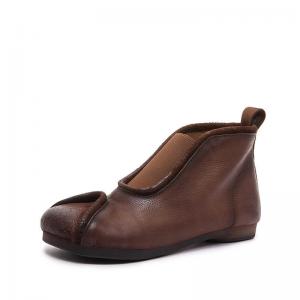 City Chic Leather Designer Mom Boots