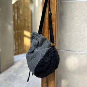 Jacquard Linen Designer Crossbody Bucket Bag