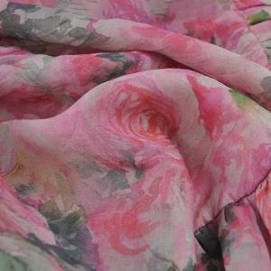 Button Down Pink Flowers Long Sleeves Blouse