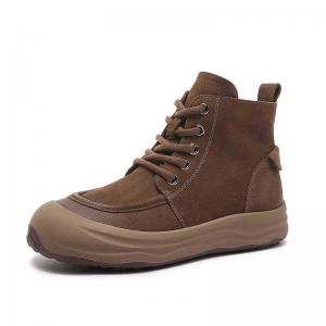 Fall Fashion Zip Up Leather Ladies Martin Boots