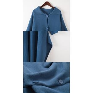 Polo Neck Wool Single-Breasted Coat