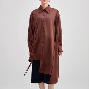 Long Sleeves Asymmetrical Designer Ladies Shirt