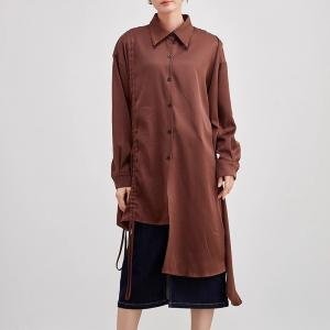 Long Sleeves Asymmetrical Designer Ladies Shirt