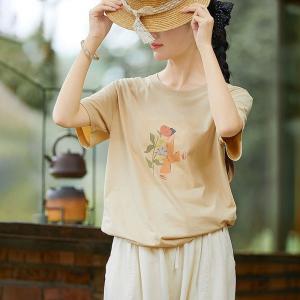 Girl Patterns Casual Oversized T-shirt