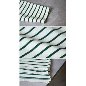 Autumn Long Sleeves Green Striped Sweatshirt