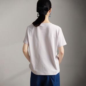 Dancing Girl Thistle Embroidered T-shirt