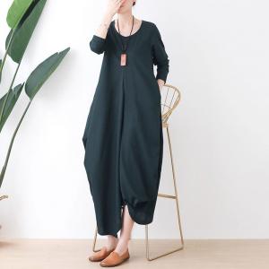 Asymmetrical Dark Green Designer Dress