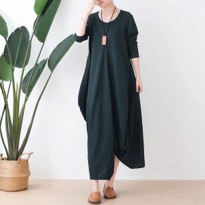 Asymmetrical Dark Green Designer Dress