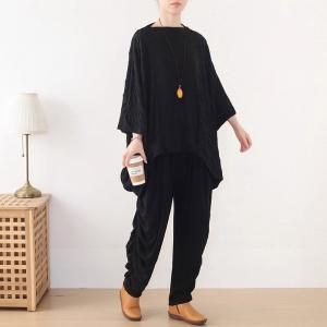 Fall Fashion Pleated Comfy Smock Pants