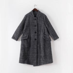 Wool Blend Midi Oversized Winter Coat