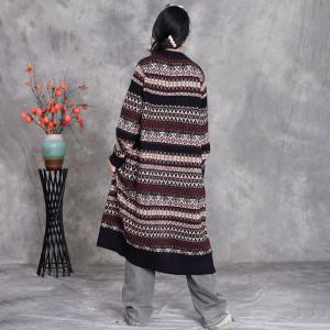 Autumn Style Totem Patterns Casual Cardigan