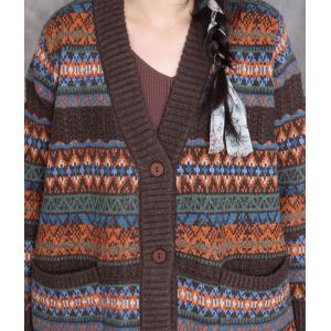 Autumn Style Totem Patterns Casual Cardigan