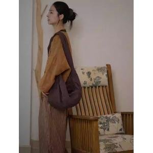 Jacquard Linen Designer Shoulder Hobo Bag