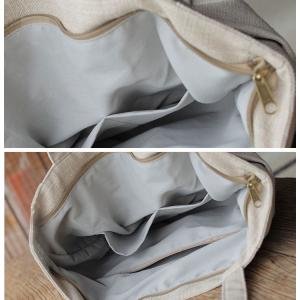 Versatile Cotton Linen Casual Tote Bag
