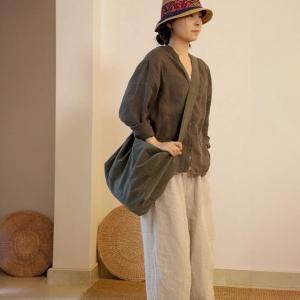 Casual Chic Plain or Striped Boho Bag