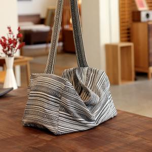 Casual Chic Plain or Striped Boho Bag