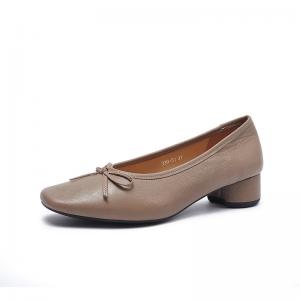 Business Casual Chunky Heels Bowknot Shoes