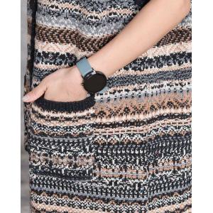 Totem Printed Long Sleeveless Cardigan