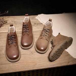Warm Lining Comfy Tied Ankle Martin Boots