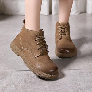 Warm Lining Comfy Tied Ankle Martin Boots