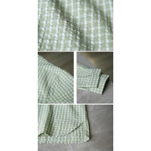 Stereo Dots Baby Green Cotton Ladies Plaid Shirt
