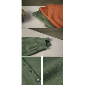 Sheep Wool Plain V Neck Knit Granny Cardigan