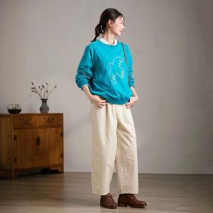 Stereo Pigeon Lake Blue Hoodless Sweatshirt