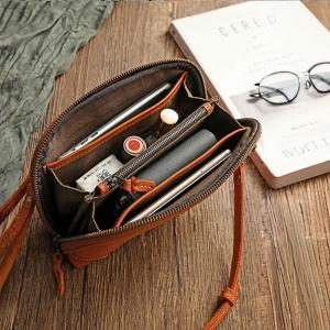 Vegetable Tanned Cowhide Leather Shoulder Bag