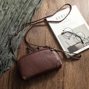 Vegetable Tanned Cowhide Leather Shoulder Bag