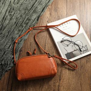Vegetable Tanned Cowhide Leather Shoulder Bag