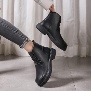 Fall Fashion Chunky Heels Martin Boots