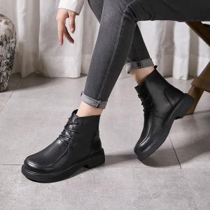 Fall Fashion Chunky Heels Martin Boots