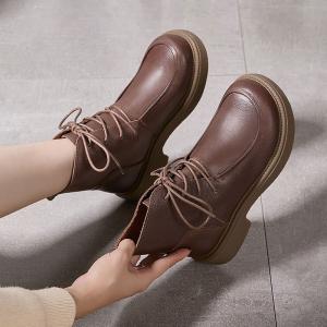 Fall Fashion Chunky Heels Martin Boots