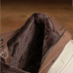 Grunge Style Fleeced Platform Martin Boots