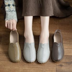Handmade Leather Comfy Working Flats