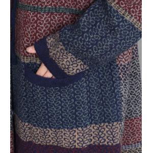 Autumn Chic Color Blocks Hooded Midi Coat