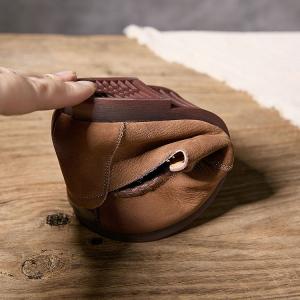 Boho Chic Beads Shoelace Leather Loafers