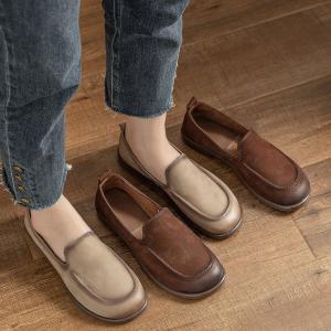 Causal Leather Slip-On Loafers