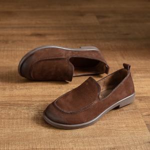 Causal Leather Slip-On Loafers