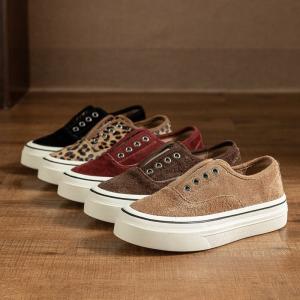 Solid Colors Slip-On Platform Sneakers