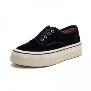 Solid Colors Slip-On Platform Sneakers