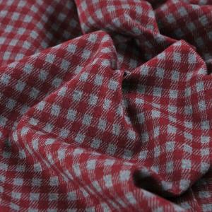 Red Plaids Long Sleeve Customized Short Coat