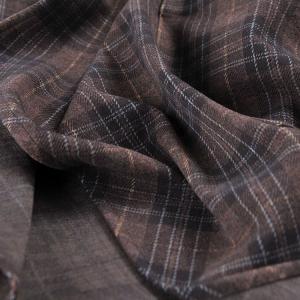 Customized Coffee Gingham Waterfall Cardigan