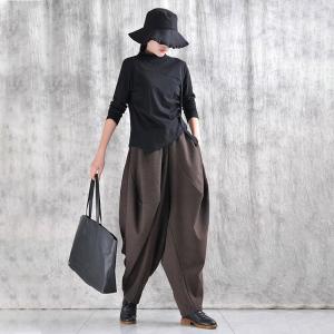 Casual Comfy Coffee Winter Harem Pants