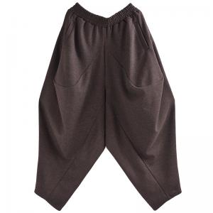 Casual Comfy Coffee Winter Harem Pants