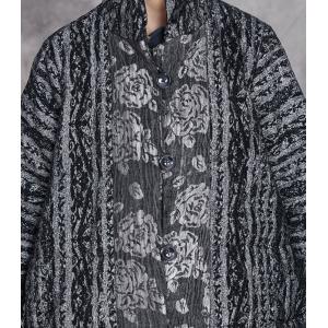 Stand Collar Winter Gray Padded Coat