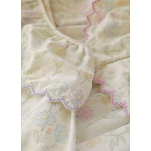 Peter Pan Collar Long Sleeves Floral Pajamas Sets