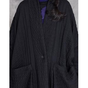 Comfy Cotton Plus Size Black Long Cardigan