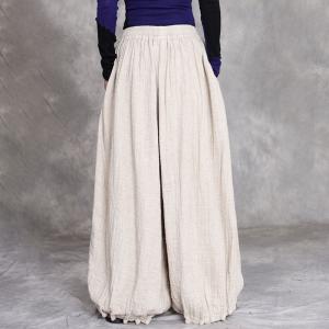 Comfy Patchwork Linen Folk Thai Pants